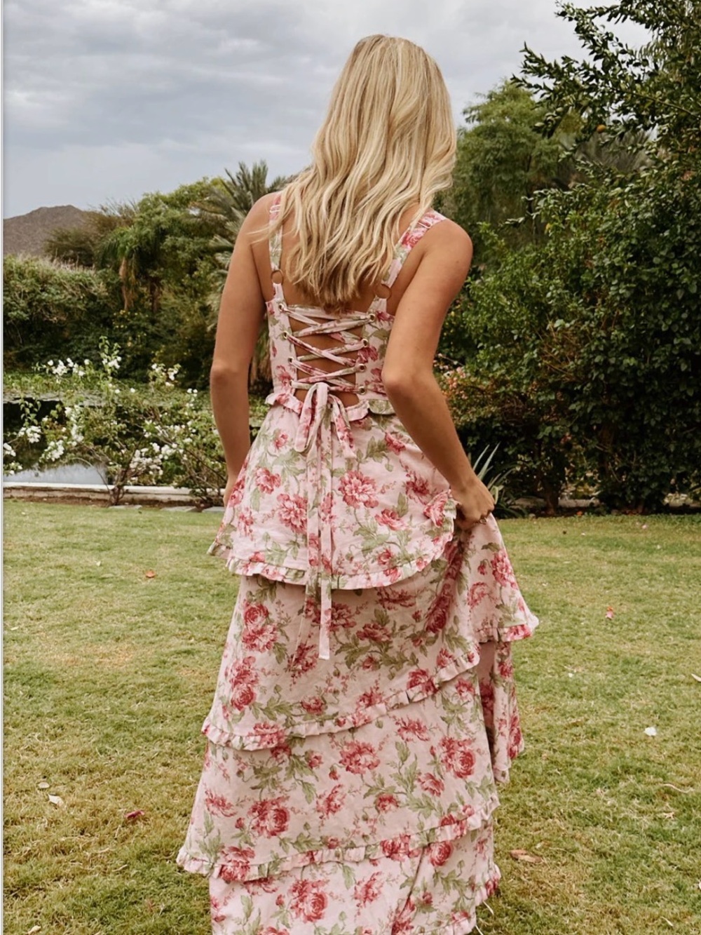 Family Matching Floral: S Dress, 4T Dress + Bow Tie - Picture 4 of 5
